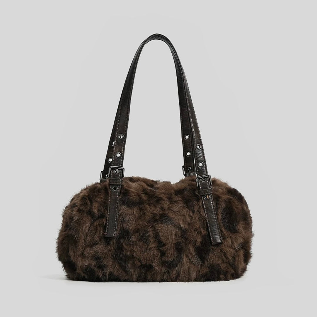 Luxurious Faux Fur Handheld Purse
