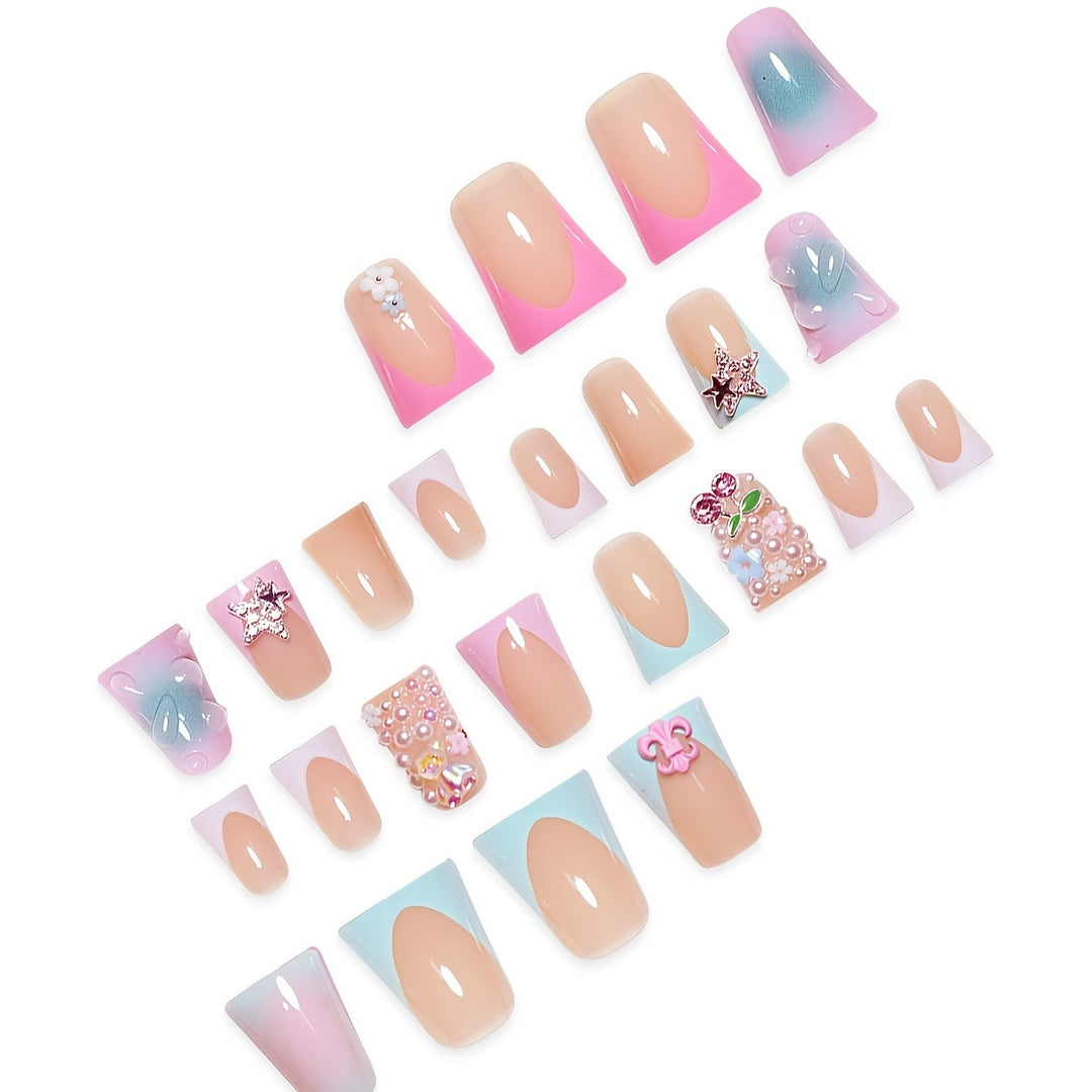 Decorative Artistic Press-On Nail Set Kalsten