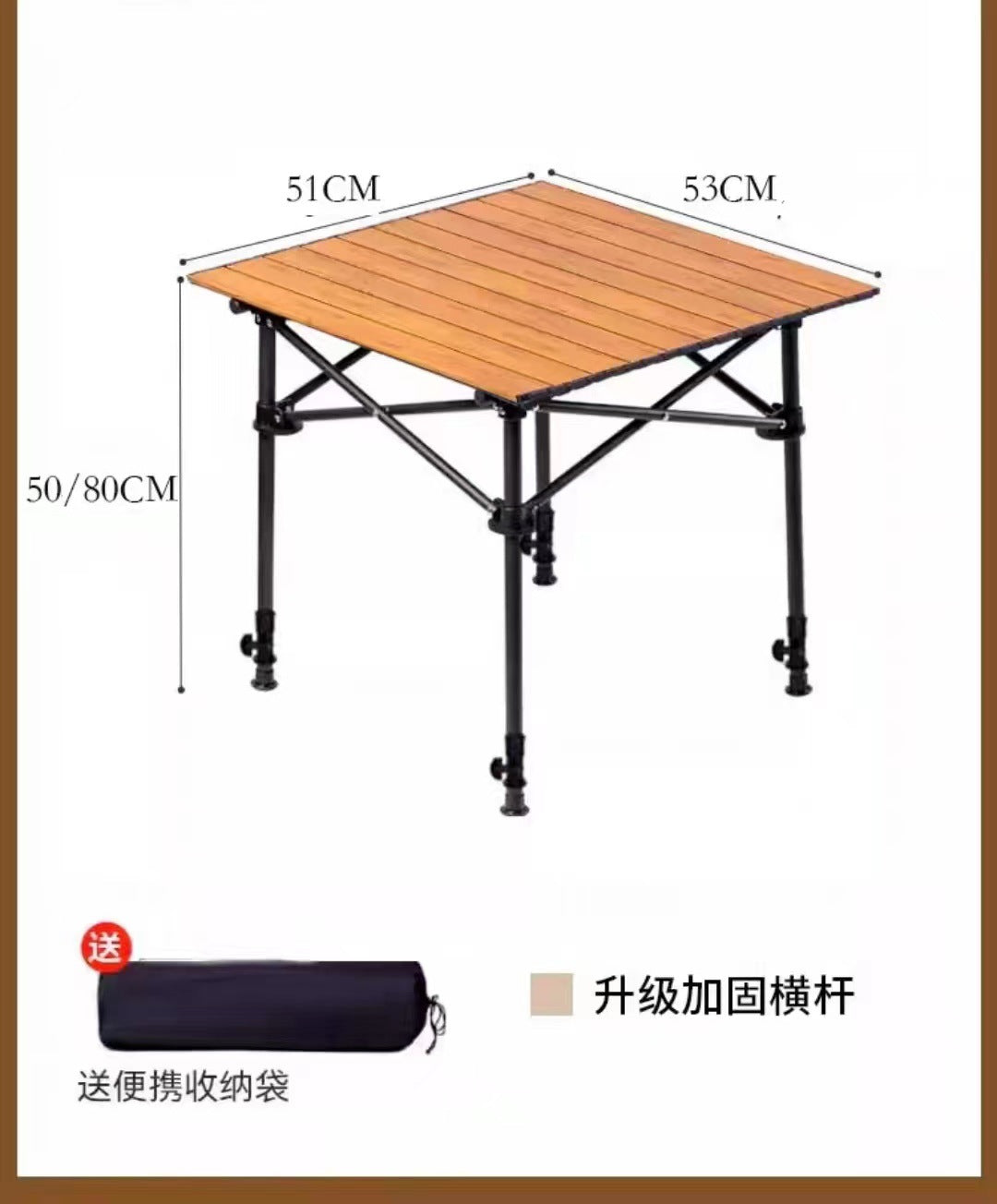 Folding Camping Table Kalsten