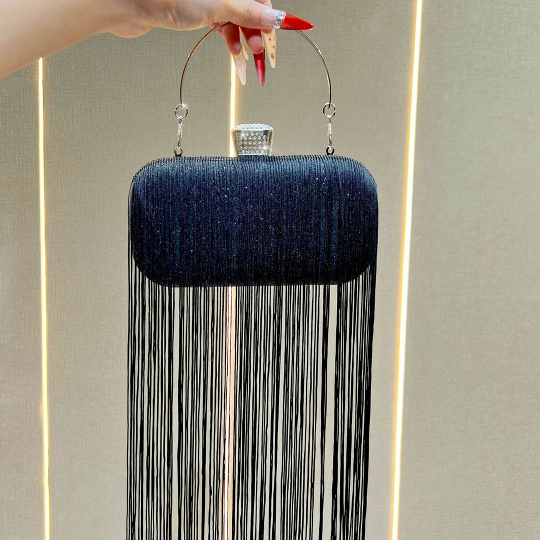 Fringe Detail Evening Clutch