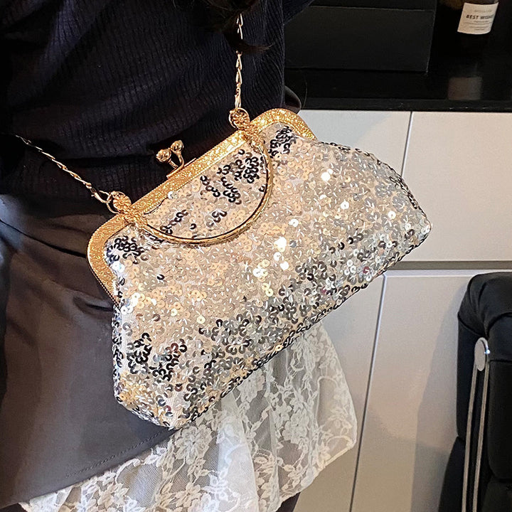Elegant Sequined Evening Clutch