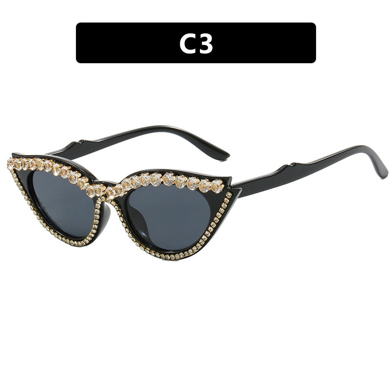 Women's Cat-Eye Sunglasses with Sparkling Rhinestones Kalsten