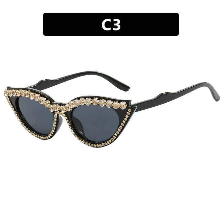 Women's Cat-Eye Sunglasses with Sparkling Rhinestones Kalsten