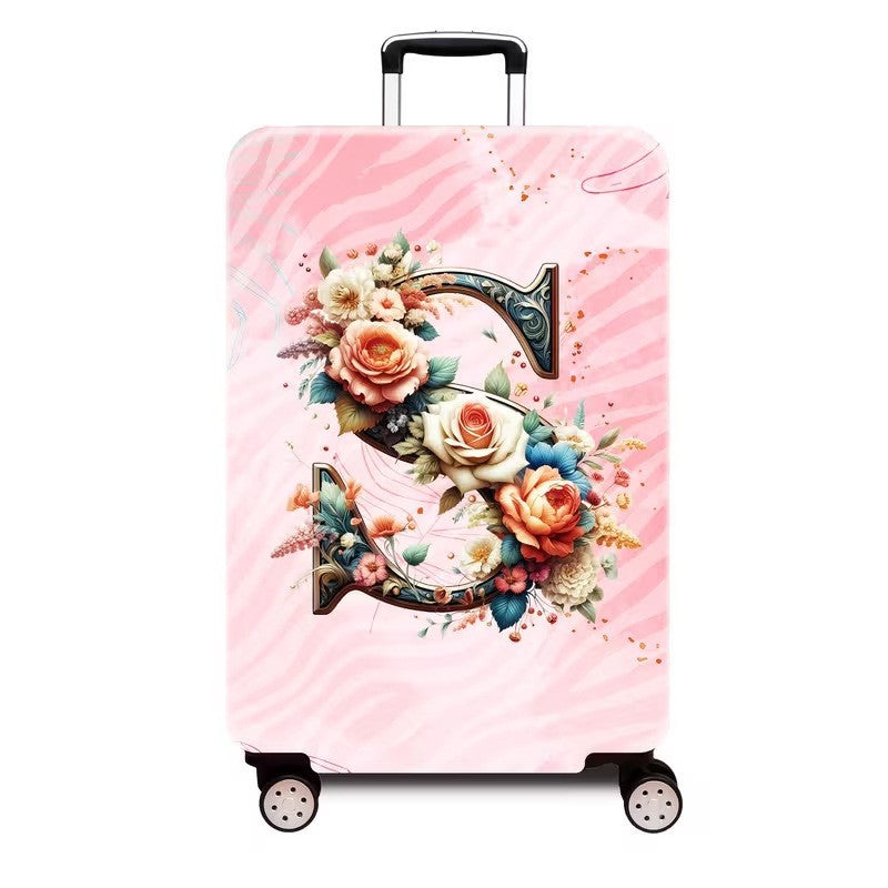 Ladies hard shell suitcase with luxurious floral design Kalsten