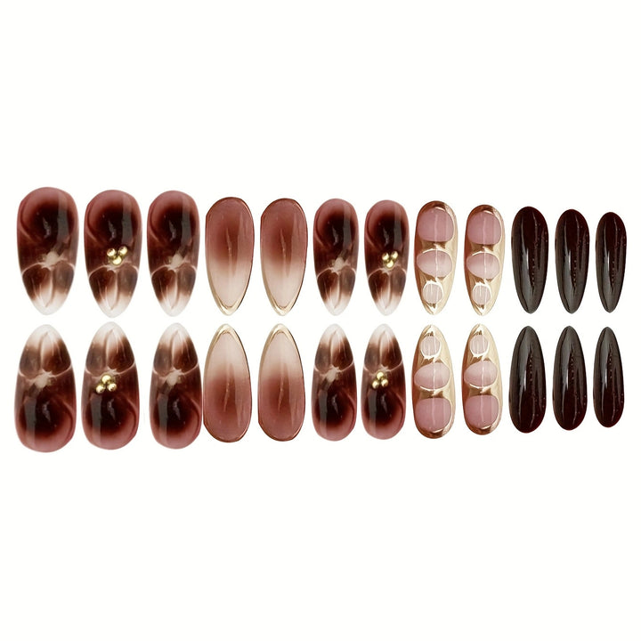 Elegant Sculpted Press-On Nail Set Kalsten