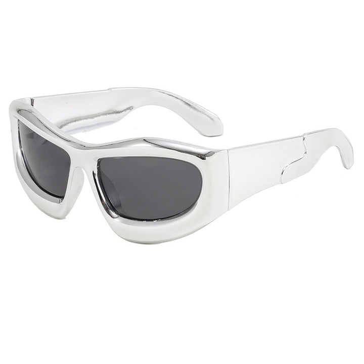 Women's Sporty Sunglasses with Robust, Geometric Frame Design Kalsten