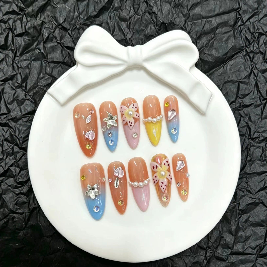 Artistic Decorative Press-On Nail Collection