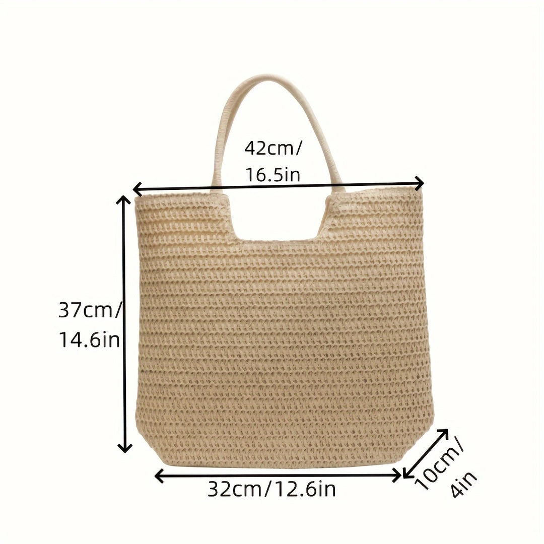 Handbag made of natural willow material with modern accents Kalsten