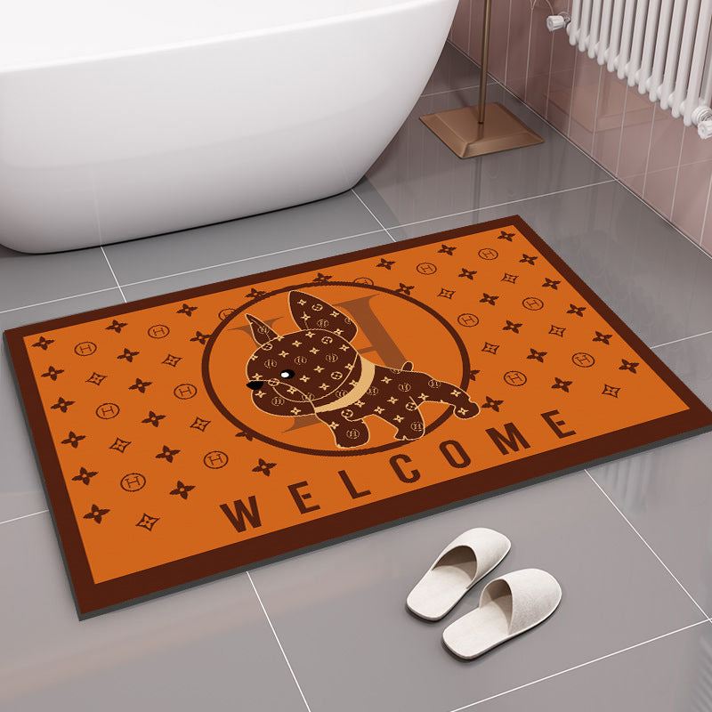 Modern Textured Bathroom Mat for Home