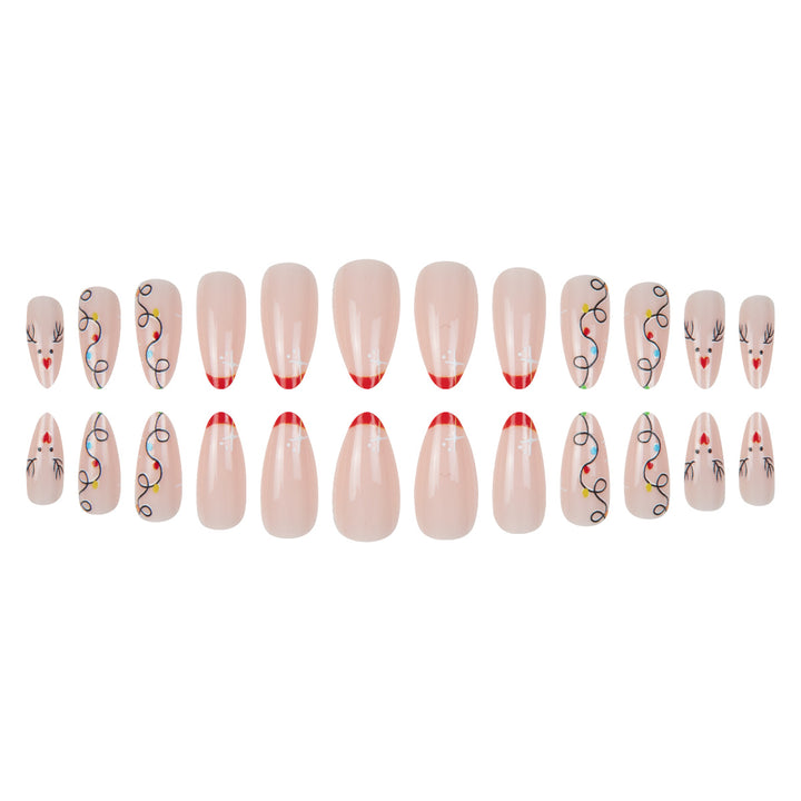 Festive Holiday-Themed Press-On Nails Kalsten