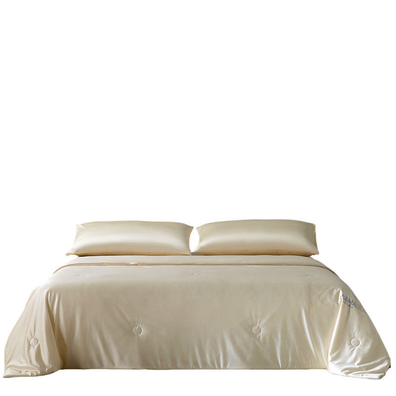 Women Luxury Satin Duvet with Elegant Button Structure Kalsten