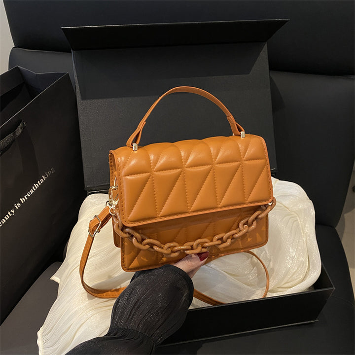 Quilted Mini Satchel Handbag Kalsten