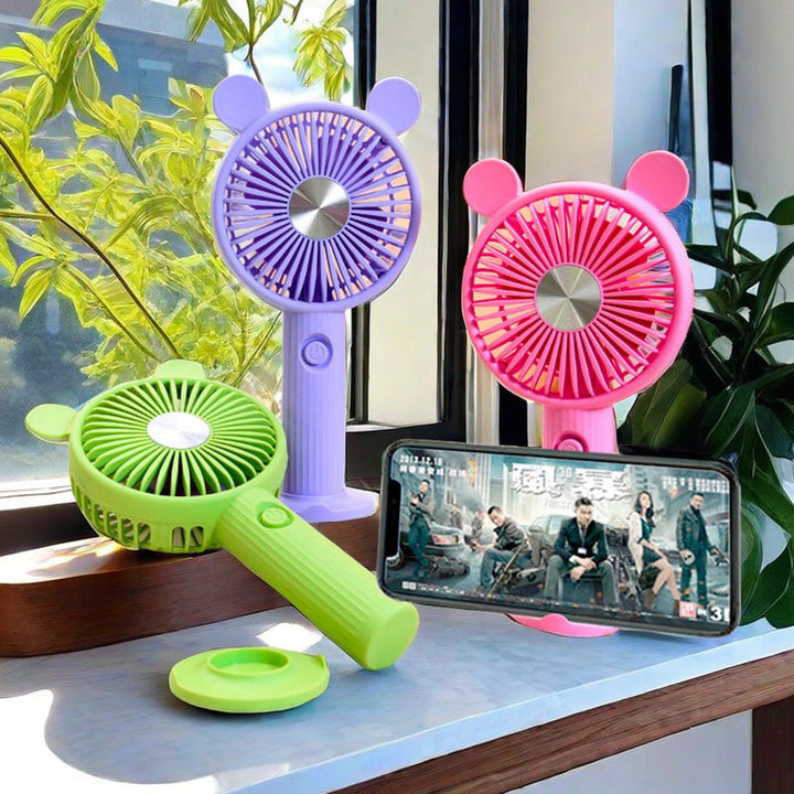 Women's Portable Mini Fan with Animal Ears Kalsten