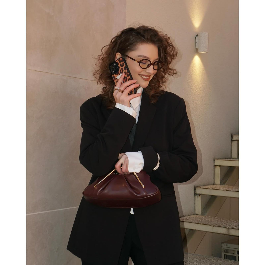 Designer handbag with unique handle Kalsten