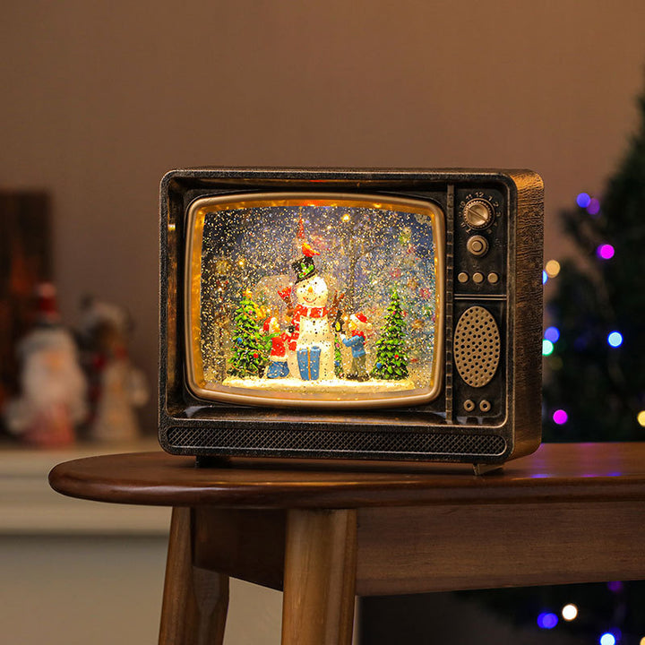 Decorative LED Lantern with Santa Figurine Kalsten