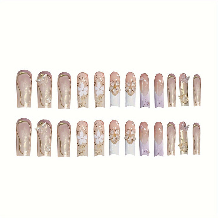 Artistic 3D Butterfly Nail Extensions Kalsten