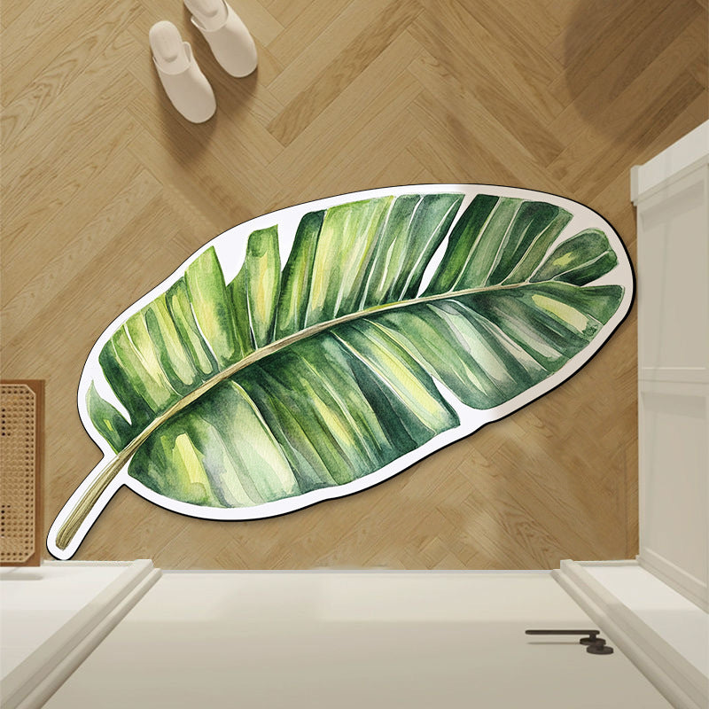 Leaf-Shaped Area Rug