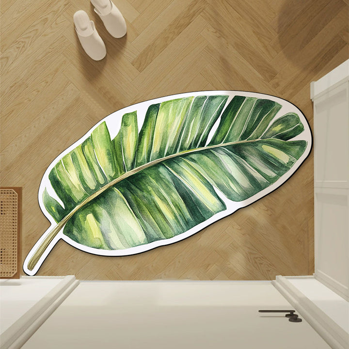 Leaf-Shaped Area Rug