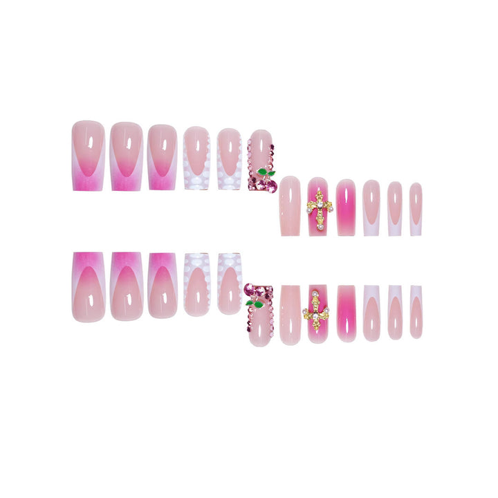 Glamorous Rhinestone-Embellished Nail Art Extensions Kalsten