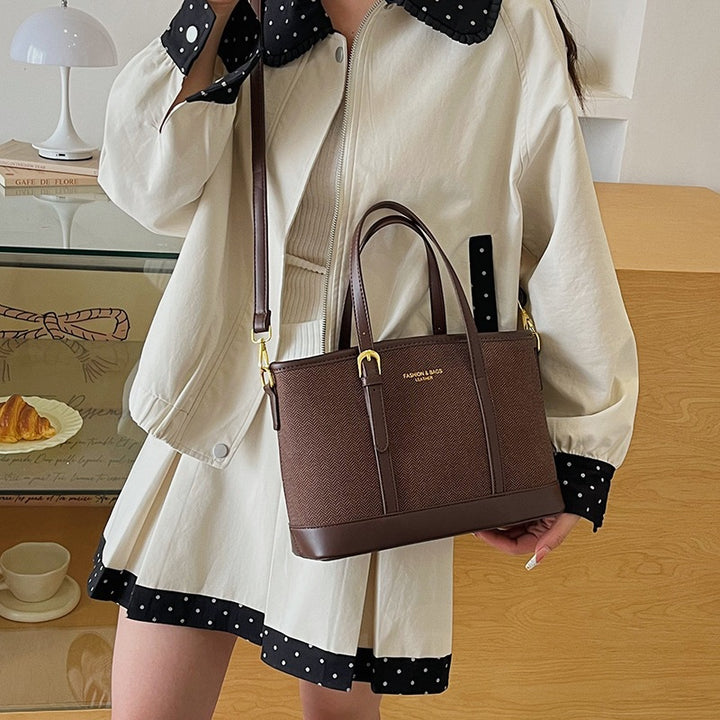 Stylish Herringbone Pattern Tote Bag