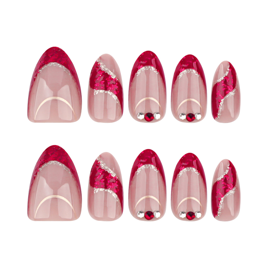 Artful nail designs with sparkling accents and ombré effects Kalsten