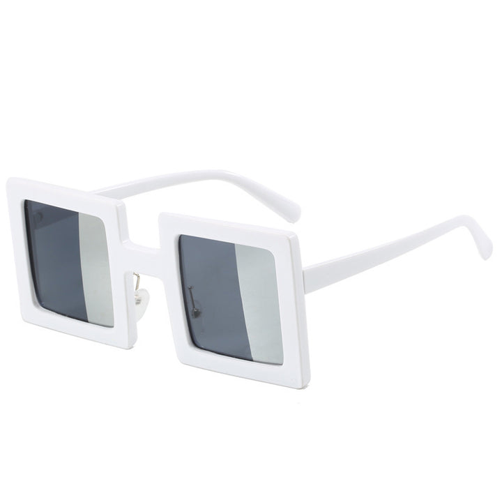 Women's fashionable square sunglasses with a unique, clear design Kalsten