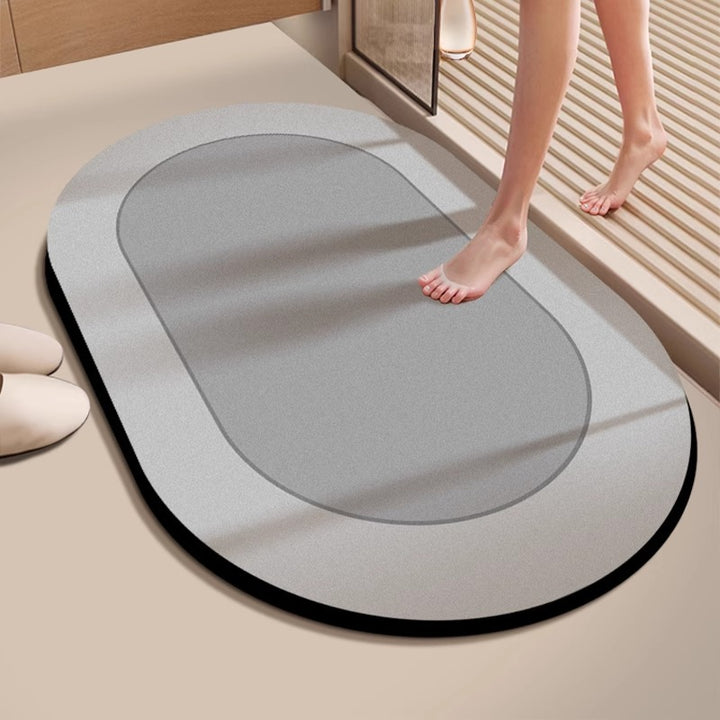 Decorative Floral Embossed Bath Mat