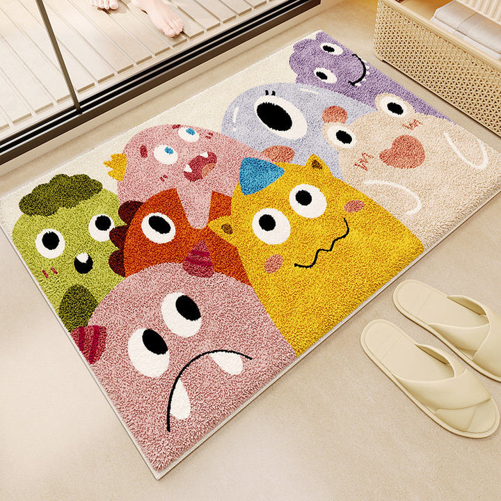 Fun Monster-Themed Bathroom Mat Kalsten