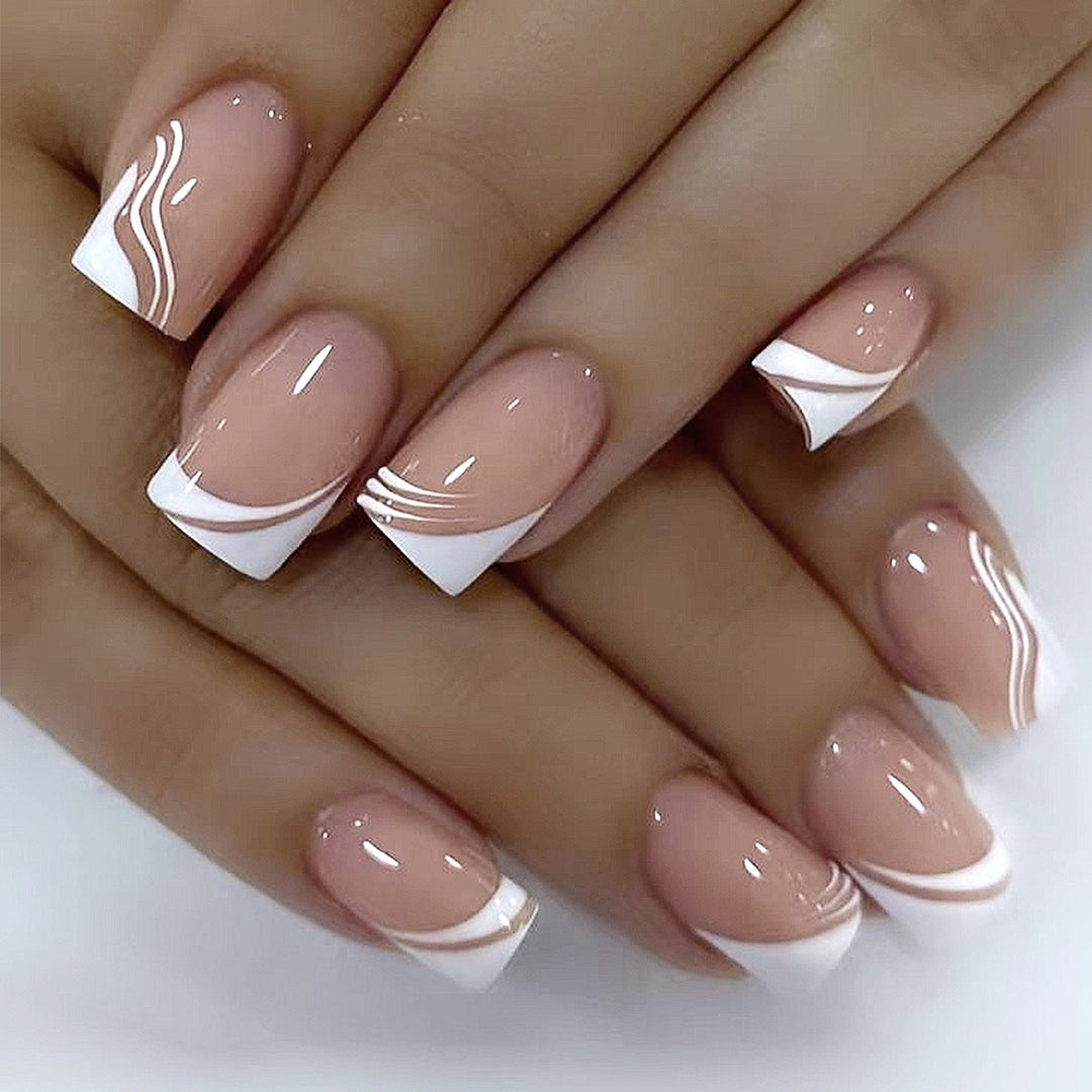 Elegant French Tip Nail Art Kit