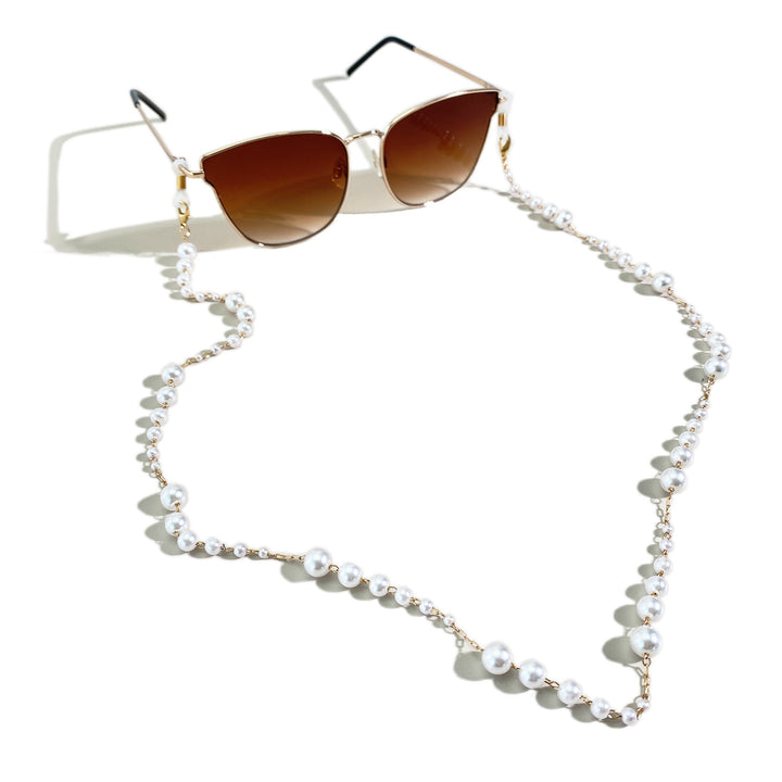 Elegant Pearl-Accented Eyewear Chain Kalsten