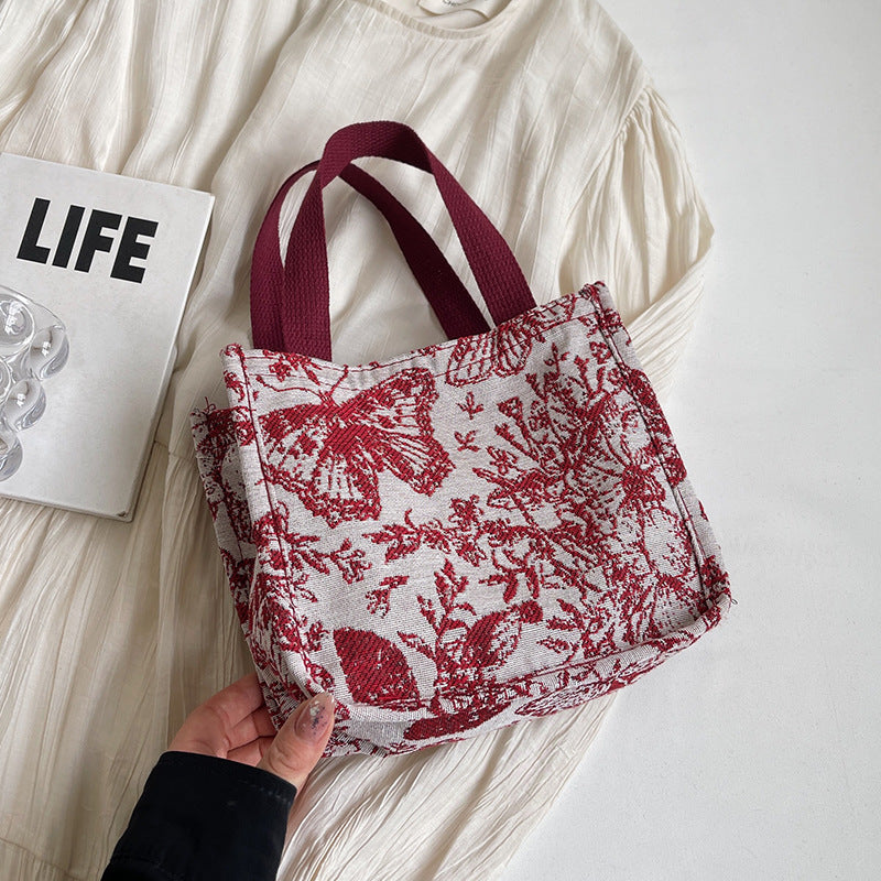 Eco-Friendly Floral Print Tote Bag