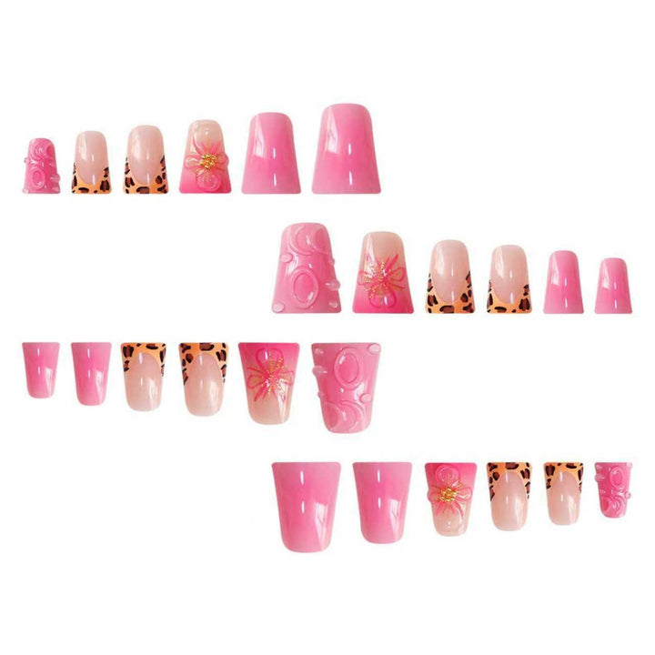 Decorative Press-On Nail Extensions with Floral Accents Kalsten