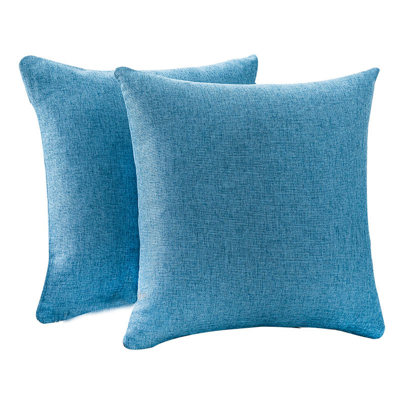 Square Textured Linen Cushion Cover With Hidden Zipper And Removable Insert Support