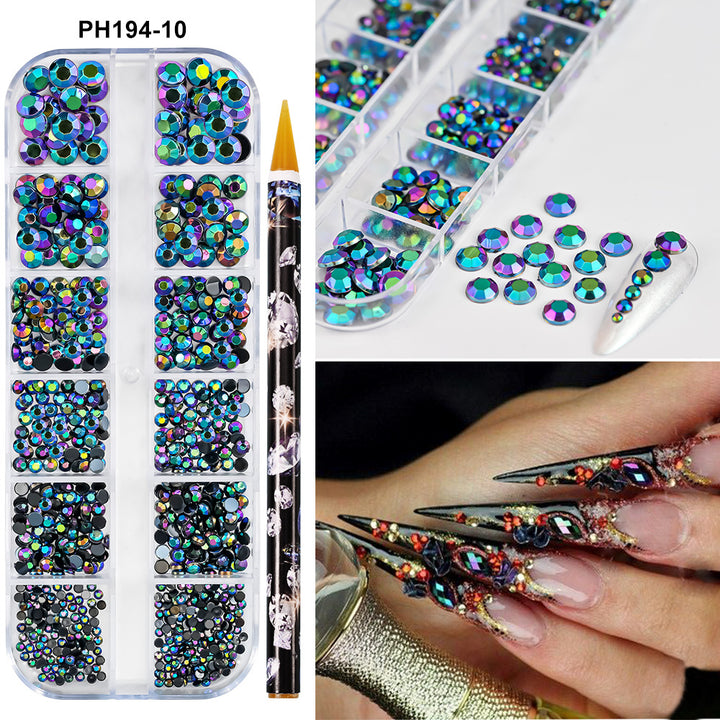 Premium Rhinestone Nail Art Decoration Kit