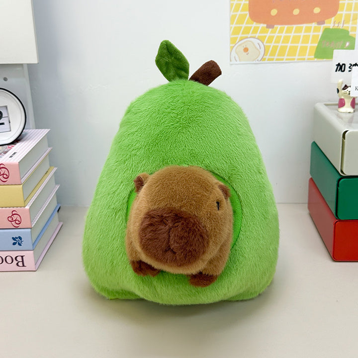 Plush Animal Backpack with Avocado Design Kalsten