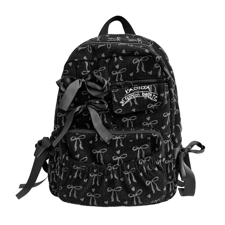 Stylish Ribbed Fabric Backpack Kalsten