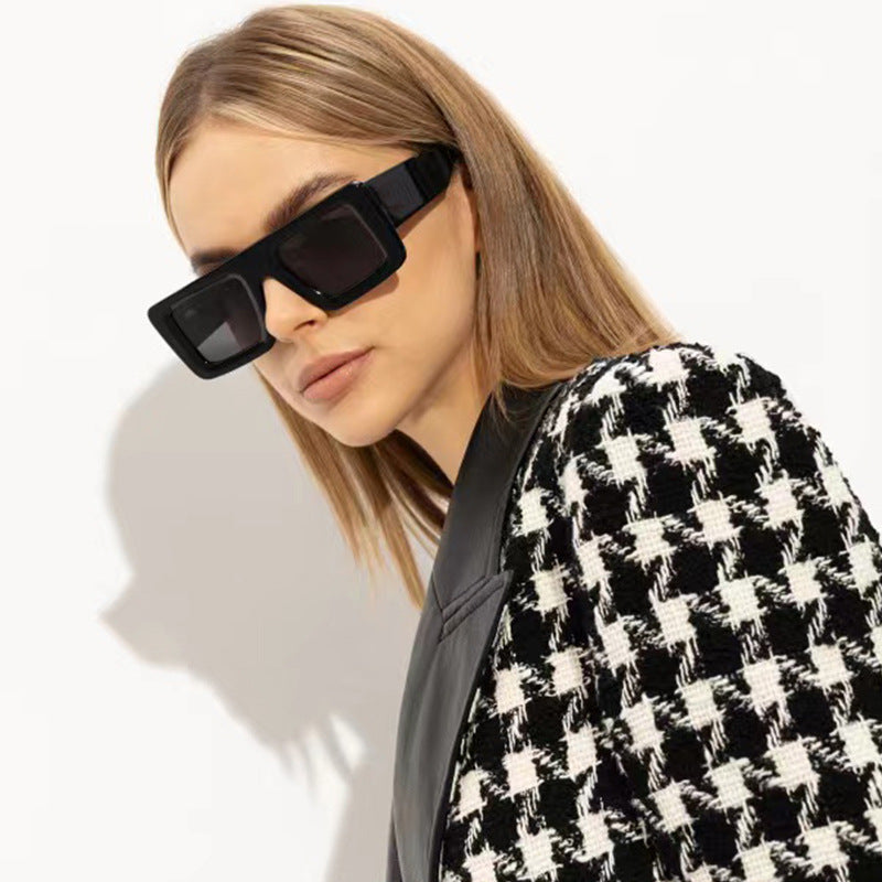 Women's Fashion Square Sunglasses with Extra Wide Frame Kalsten