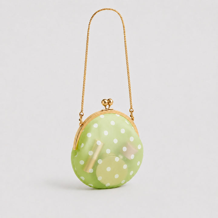 Elegant Polka Dot Clutch Handbag