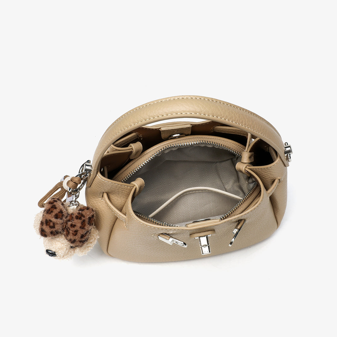 Chic Textured Bucket Handbag