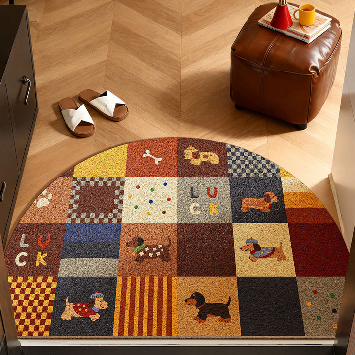 Decorative Dog-Themed Area Mat Kalsten