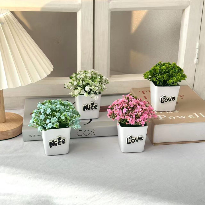 Artificial Floral Plant Arrangement for Indoor Home Decor Display
