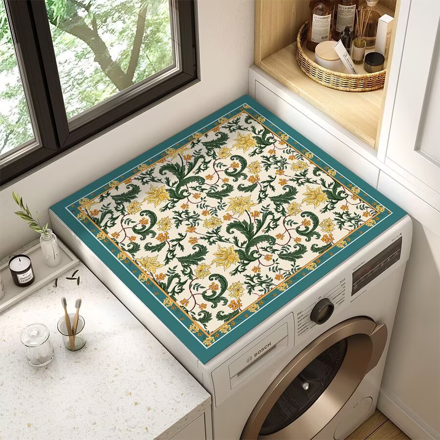 Floral Patterned Laundry Room Top Cover Kalsten