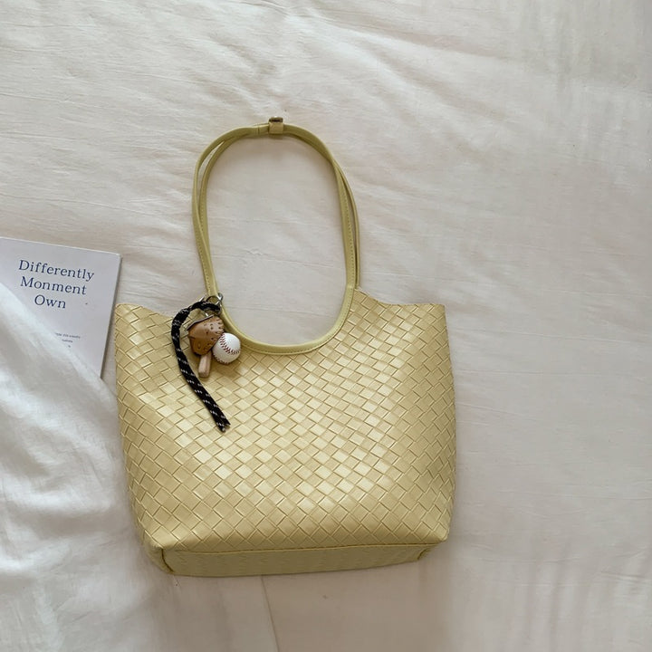 Woven Textured Tote Bag