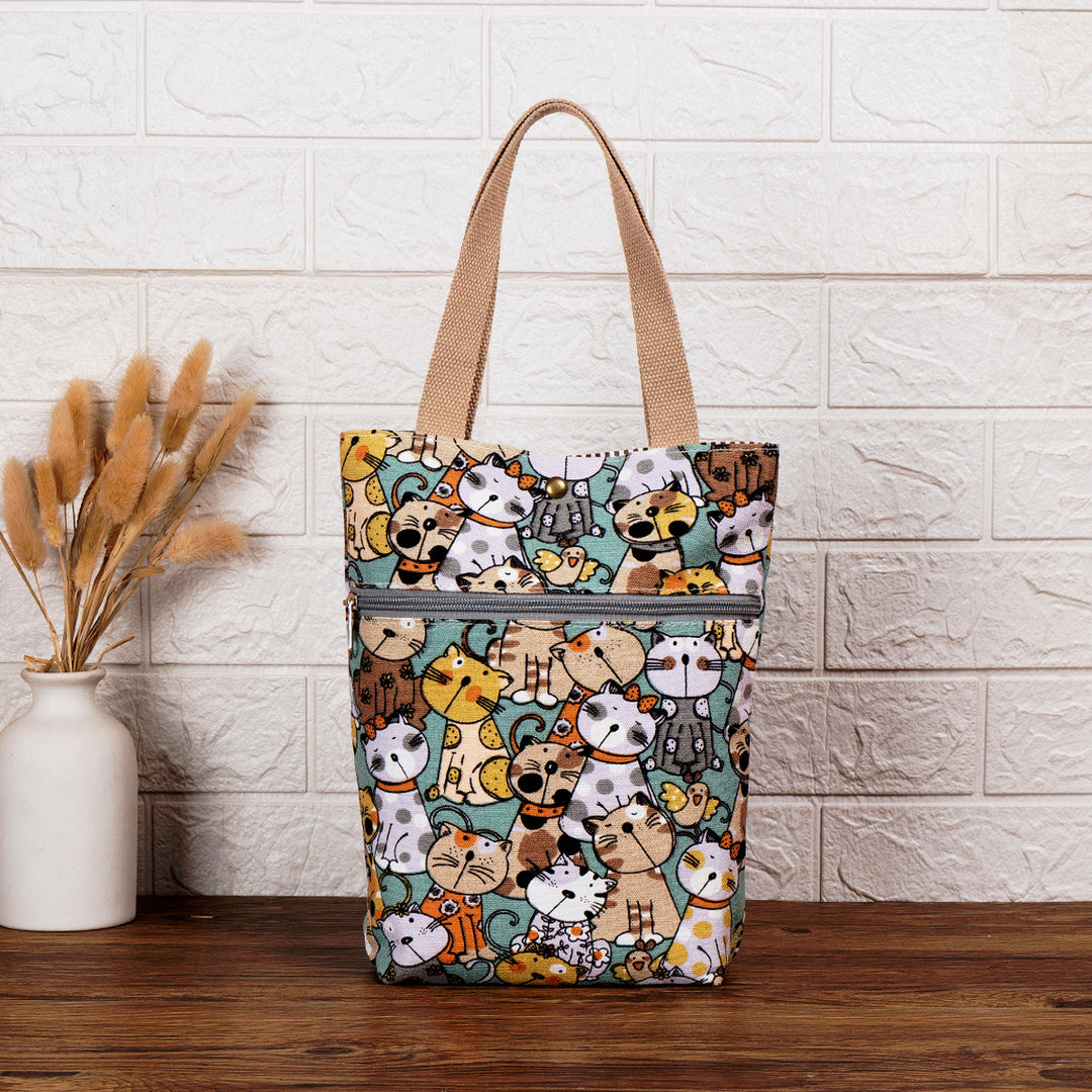 Cat Print Insulated Lunch Bag Kalsten