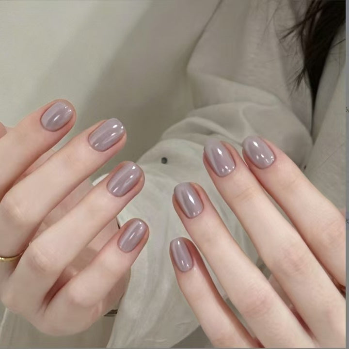 Elegant Glossy Nail Extensions