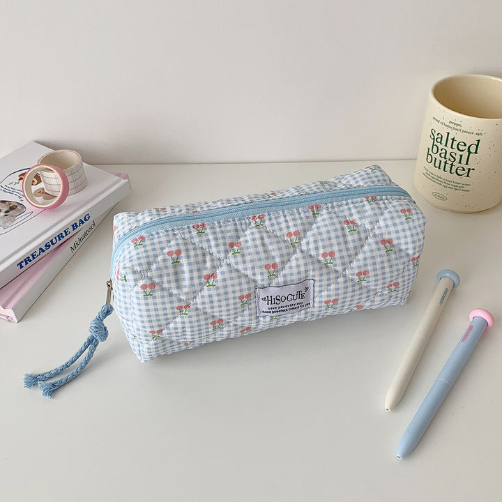 Stylish Quilted Pencil Case