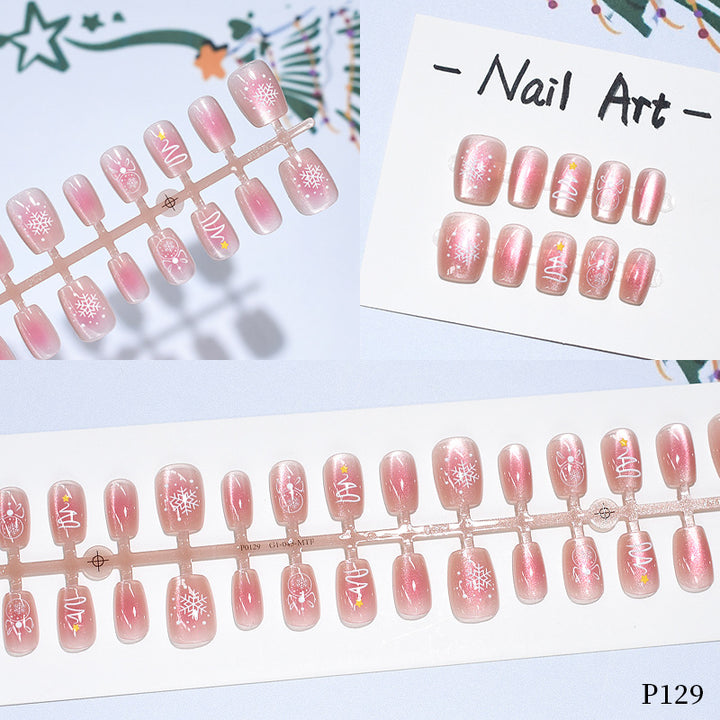 Holiday-Themed Press-On Nail Art Set Kalsten
