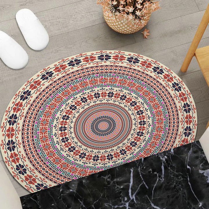 Round Geometric Area Mat Kalsten