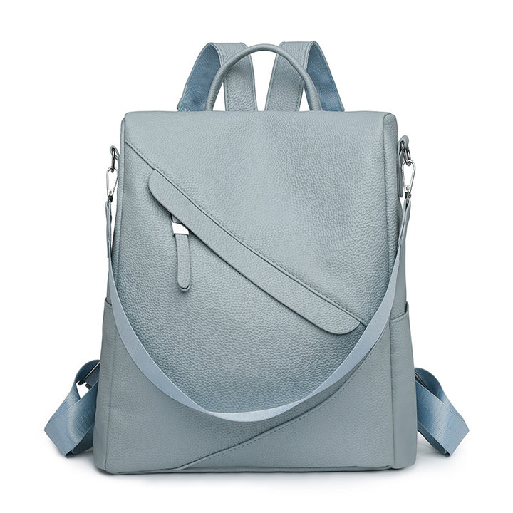 Chic Textured Leather Backpack Kalsten
