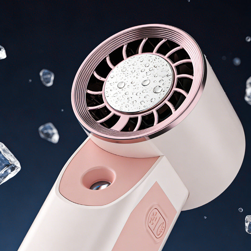 Cooling Portable Facial Mister and Bladeless Cooling Fan USB Rechargeable Hydration Spray Kalsten